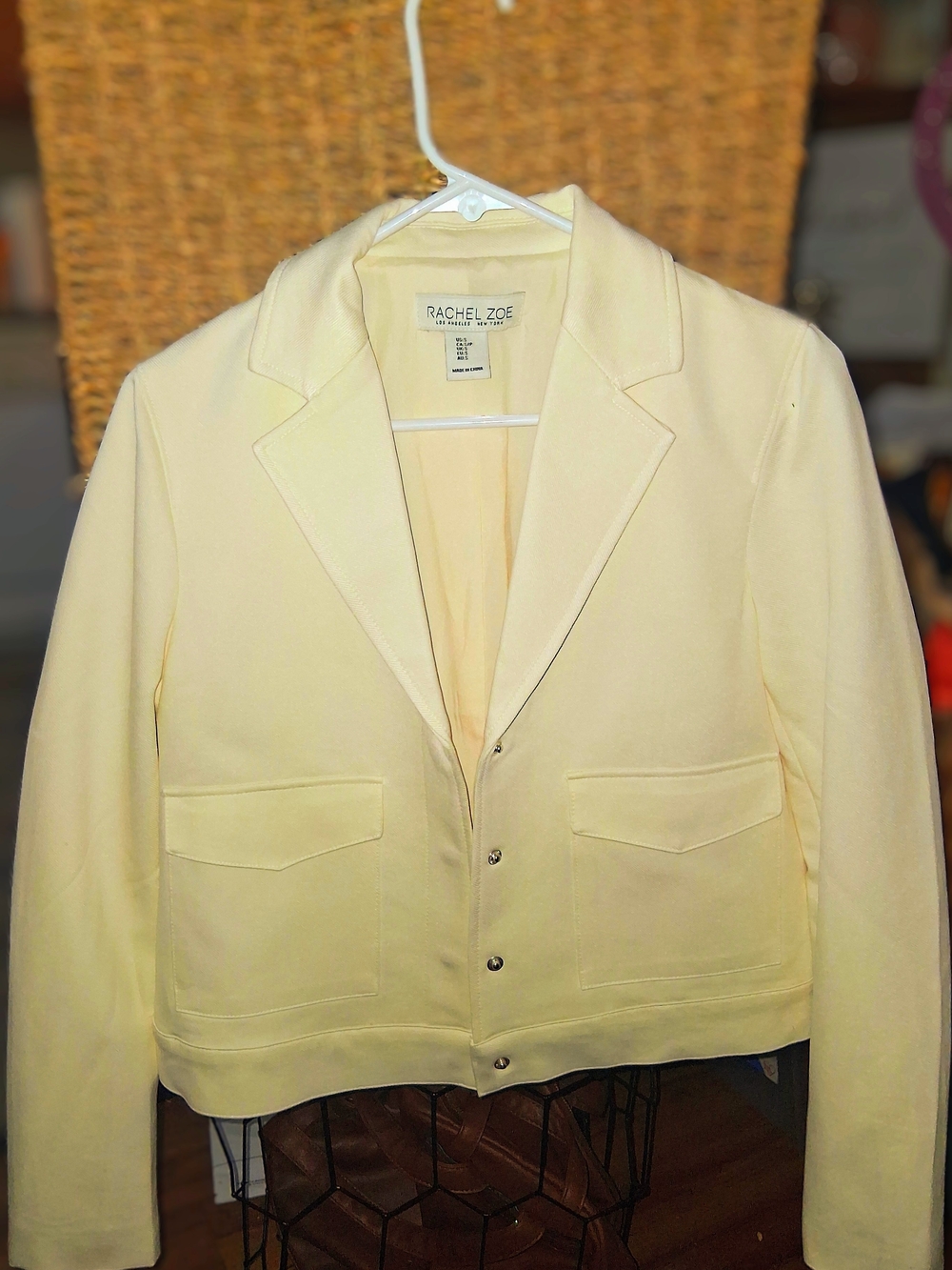 Rachel Zoe Cream Women's Tailored Jacket